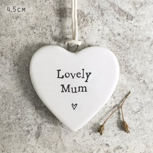 Lovely Mum Porcelain Heart