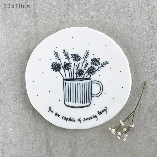 You Are Capable Of Amazing Things Flowers Coaster