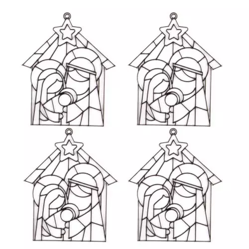 Nativity Suncatchers - Pack of 4