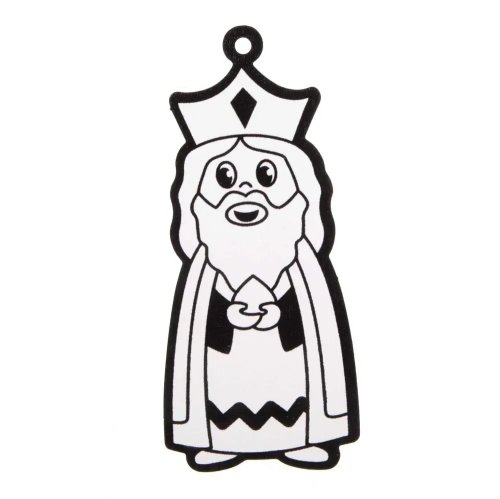 Nativity Fuzzy Art Colour-in Decorations - Pack of 15