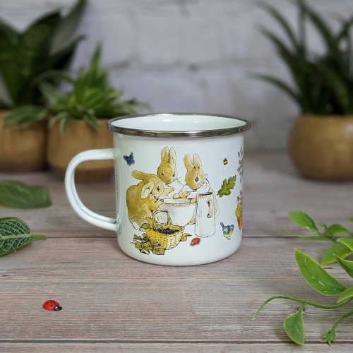 Peter Rabbit Pin Up Flopsy Bunnies Enamel Mug