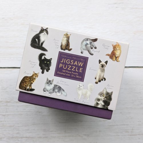 100 Pc Cube Jigsaw - Patricia Maccarthy Cats