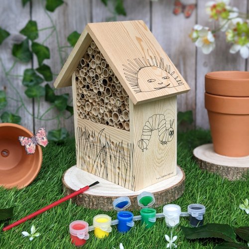 Paint Your Own Bug Hotel - Very Hungry Caterpillar