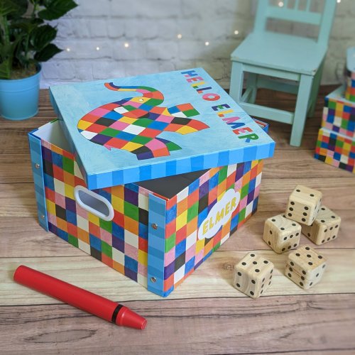 Collapsible Storage Box - Elmer Patchwork