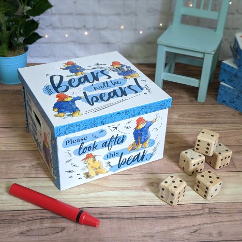 Collapsible Storage Box - Paddington - Bears Will Be Bears