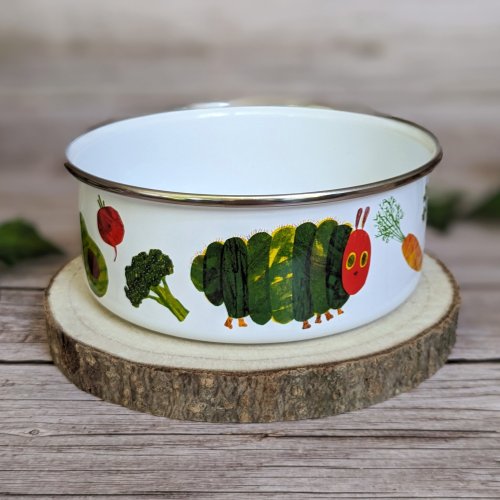 Enamel Bowl - Eric Carle - Very Hungry Caterpillar