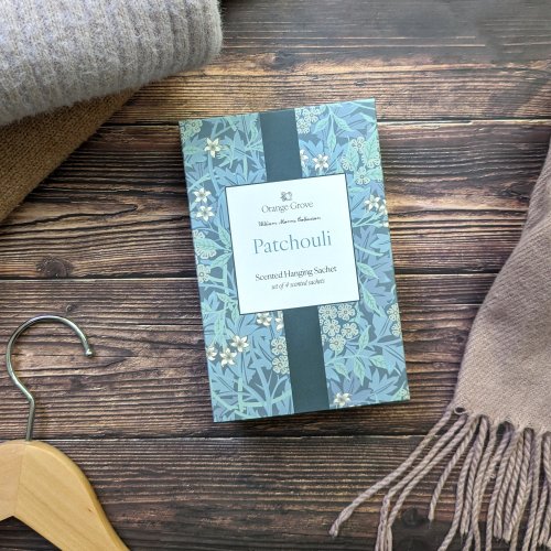 Scented Sachets (Patchouli) With Hook - William Morris Green