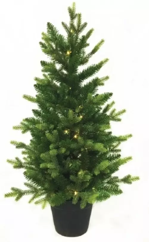 3' Warm White pre lit LED St Moritz Potted Tree