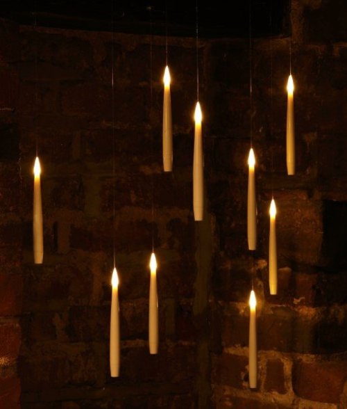 10 White Remote Controlled LED Floating Candles