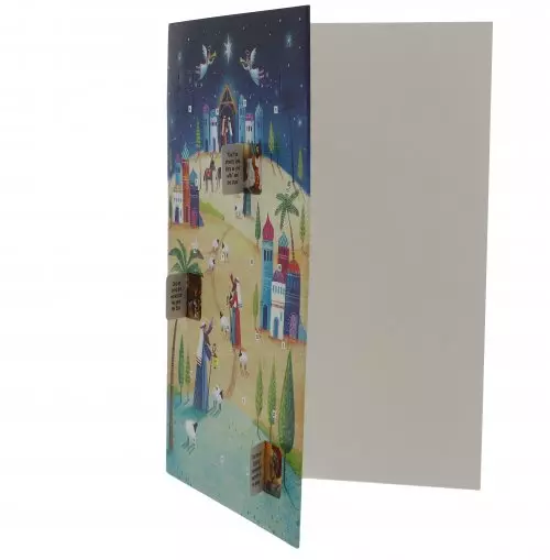 Journey to the Nativity A5 Advent Calendar Card