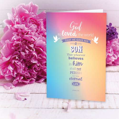 John 3:16 Charity Easter Cards (Pack of 5)