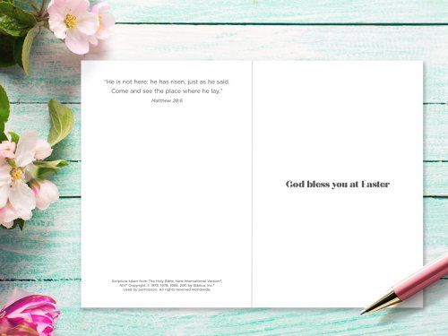 Risen Charity Easter Cards Pack of 5