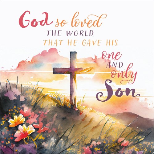 John 3:16 Charity Easter Cards Pack of 5