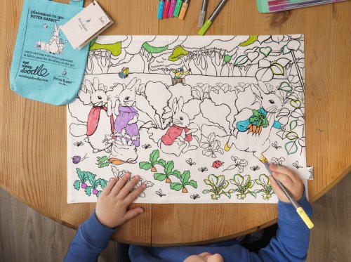 Peter Rabbit Placemat To Go - Colour In & Learn