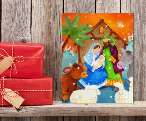 Nativity Scene A4 Advent Calendar