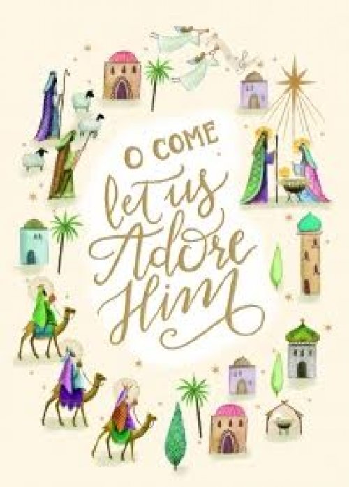 63+ Oh Come Let Us Adore Him Christmas Card 2021 Images