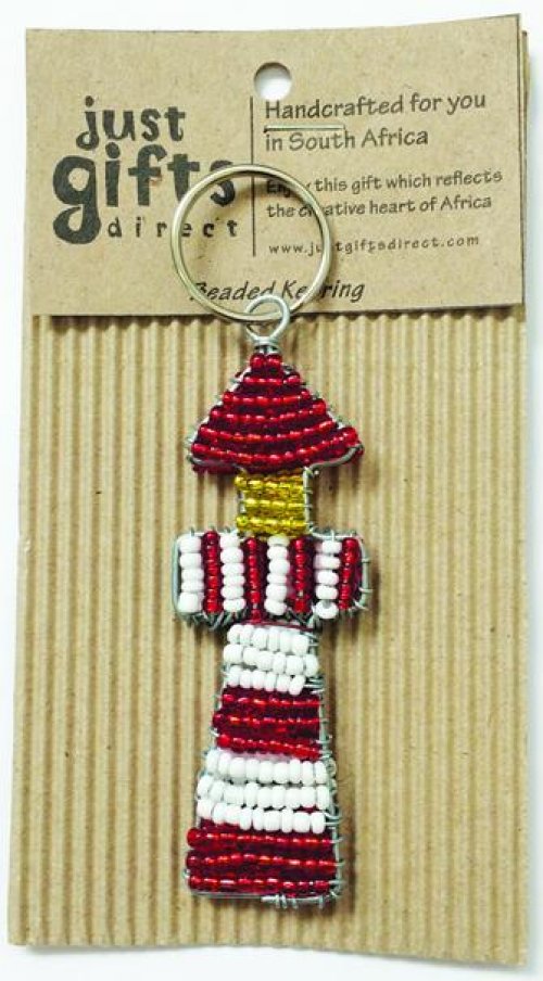 Beaded Lighthouse Keyring