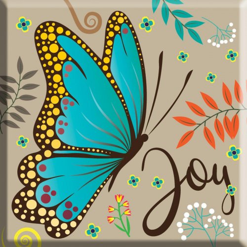 Joy butterfly magnet