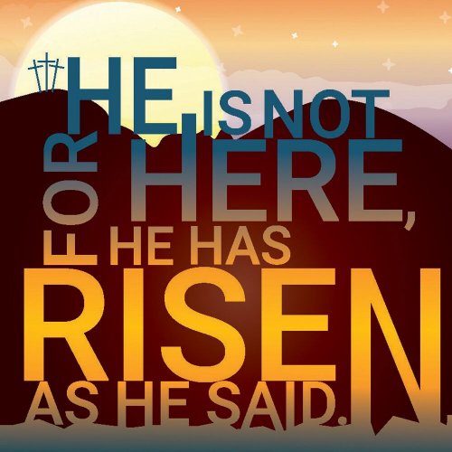 He is Not Here, He has Risen Easter Cards Pack of 5