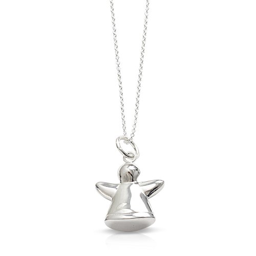 Contemporary Silver Angel Pendant