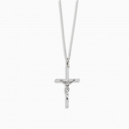 Silver Small Crucifix Pendant