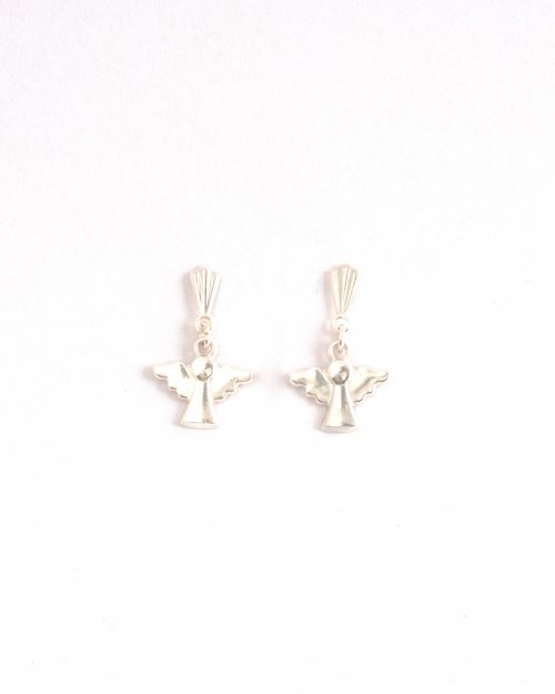 Sterling Silver  Angel Dropper Earrings