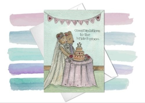 Wedding Card Bride And Groom Single card