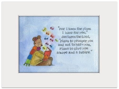 Encouragement Print I Know The Plans Single print