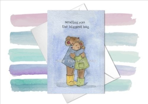 Thinking Of You Card The Biggest Hug Single card