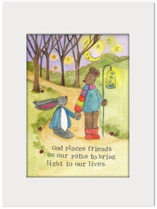 Friendship Print A Light To Our Lives Single print