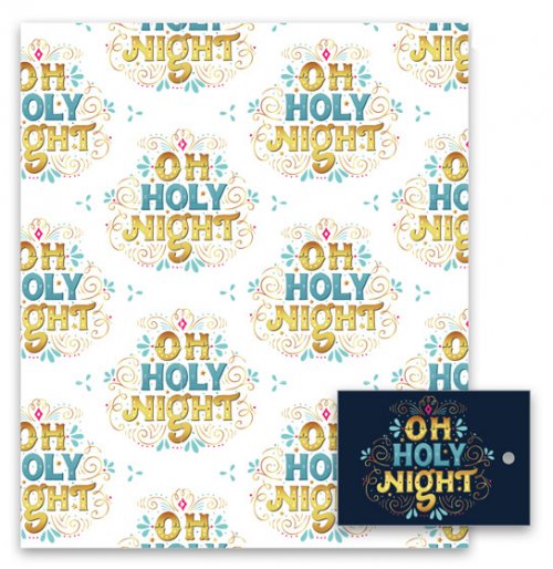 Gift Wrap Pack & Tags: Oh Holy Night