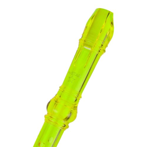 Descant Green Plastic Recorder