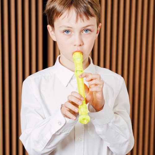 Descant Green Plastic Recorder