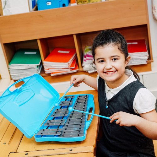 Blue 25 Note Chromatic Glockenspiel