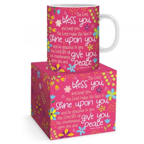 The Lord Bless You Pink Mug & Gift Box