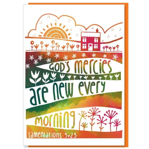 God's Mercies Greetings Card