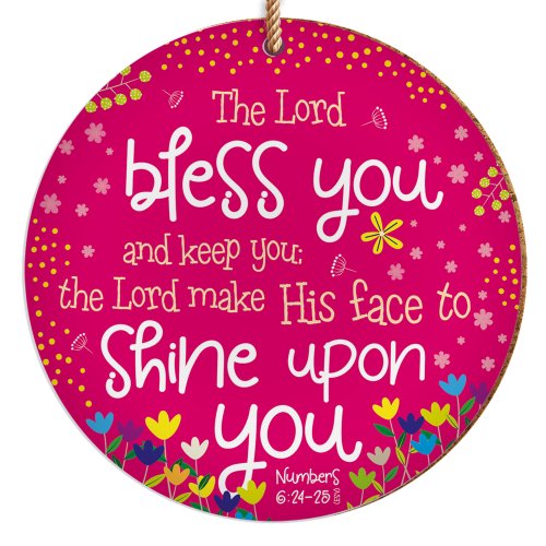 Bless You Pink Ceramic Hanging Decoration