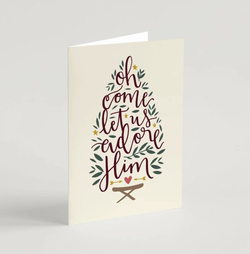 Let Us Adore Him (Pack of 10) Charity Christmas Cards