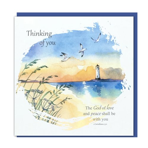 Thinking of you Lighthouse Single Card