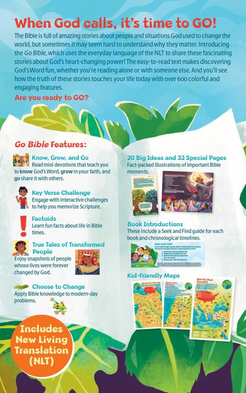 NLT Go Bible for Kids  (Softcover)