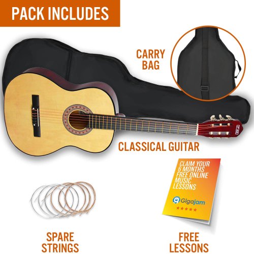 3rd Avenue 3/4 Size Classical Guitar Pack - Natural