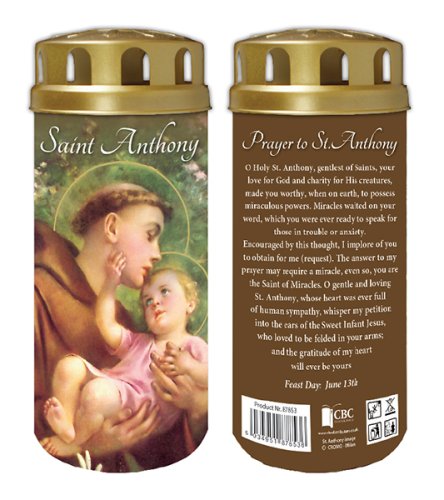 Saint Anthony Battery Operated LED Devotional Candle