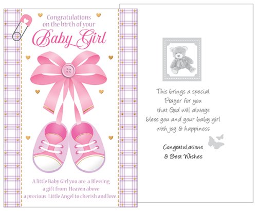 Congratulations on the birth of your Baby Girl - Single Card