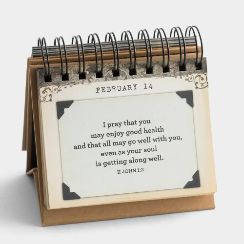 Prayers and Blessings Large Print Perpetual Calendar