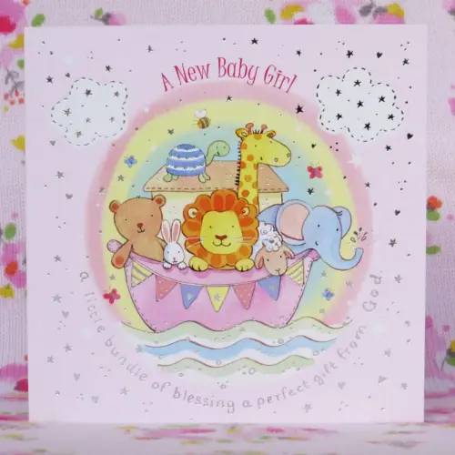 New Baby Girl Single Card