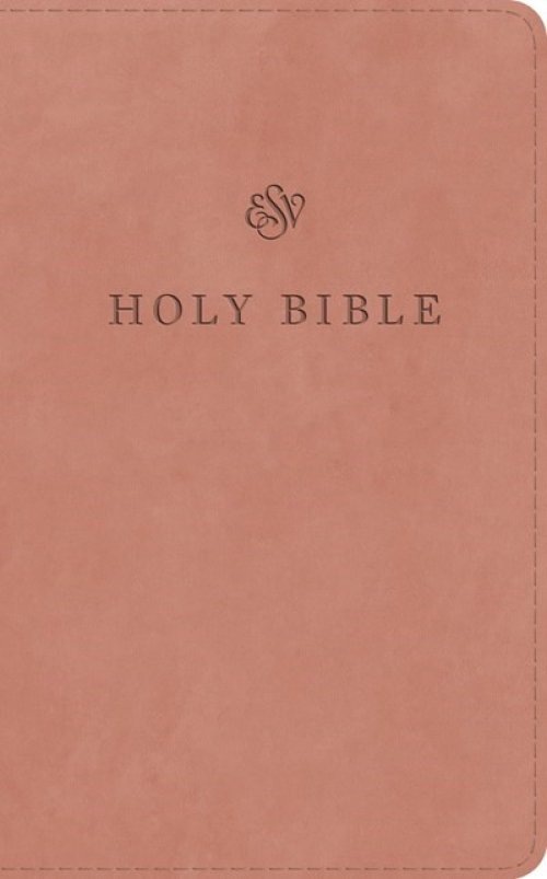 ESV Premium Church Bible, Large Print, Red Letter (TruTone, Blush Rose)