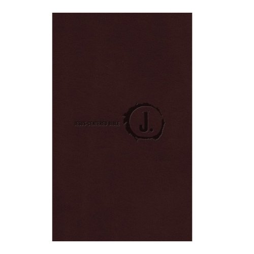 NLT Jesus-Centered Bible, Brown Leatherette cover