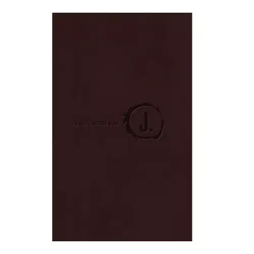 NLT Jesus-Centered Bible, Brown Leatherette cover