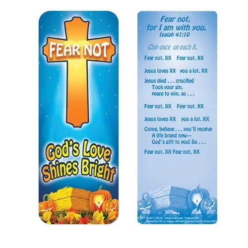 Fear Not God's Love Shines Bright Jumbo Bookmark