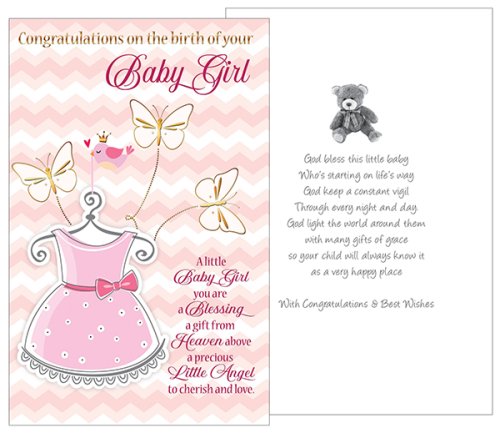 Congratulations on the birth of your Baby Girl - Single Card